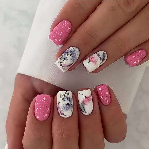 12 Sizes-24 Pcs Press On Nails Y104