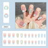 12 Sizes-24 Pcs Press On Nails Z663