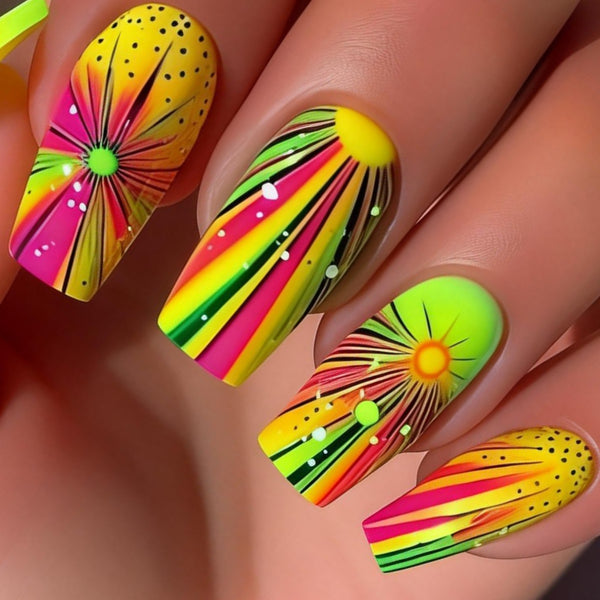 12 Sizes-24 Pcs Press On Nails Y573-2