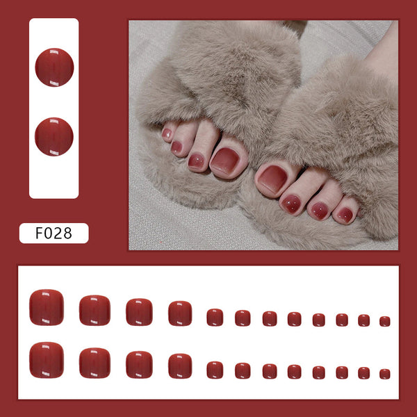 12 Sizes-24 Pcs Press On Nails F028