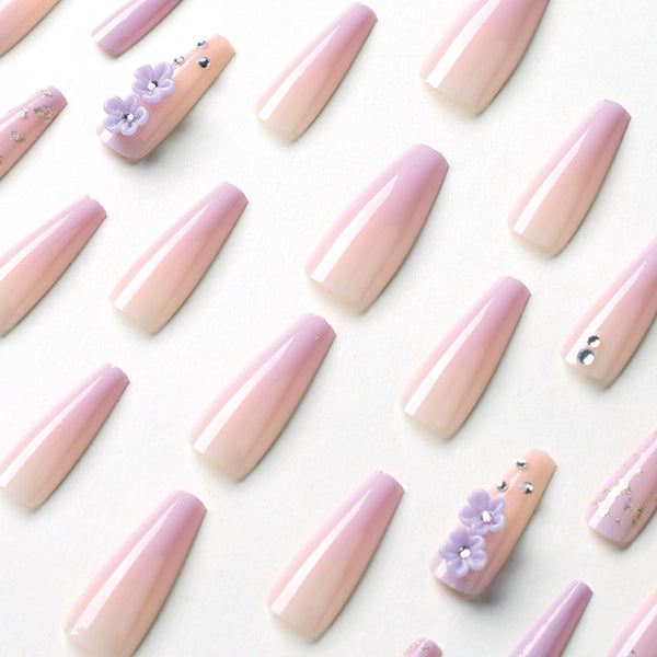 12 Sizes-24 Pcs Press On Nails JP1709