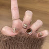 12 Sizes-24 Pcs Press On Nails nail-accessory