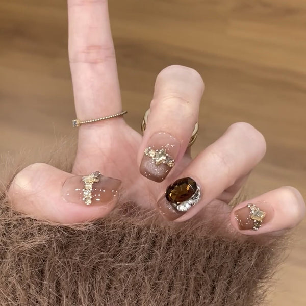 12 Sizes-24 Pcs Press On Nails nail-accessory