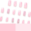 French Glossy Medium Ombre Pink Square Press on Nails