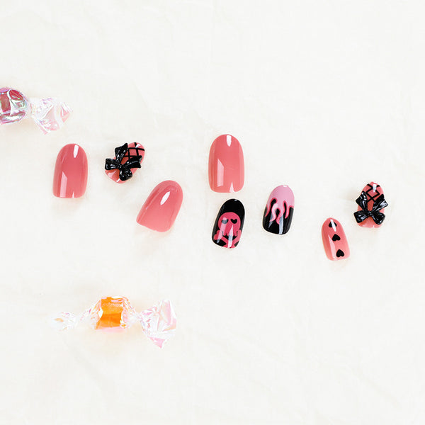 12 Sizes-24 Pcs Press On Nails JP1361