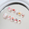 12 Sizes-24 Pcs Press On Nails K025