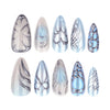 12 Sizes-24 Pcs Press On Nails JP4199