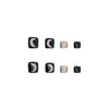 12 Sizes-24 Pcs Press On Nails F033
