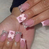 12 Sizes-24 Pcs Press On Nails C1050