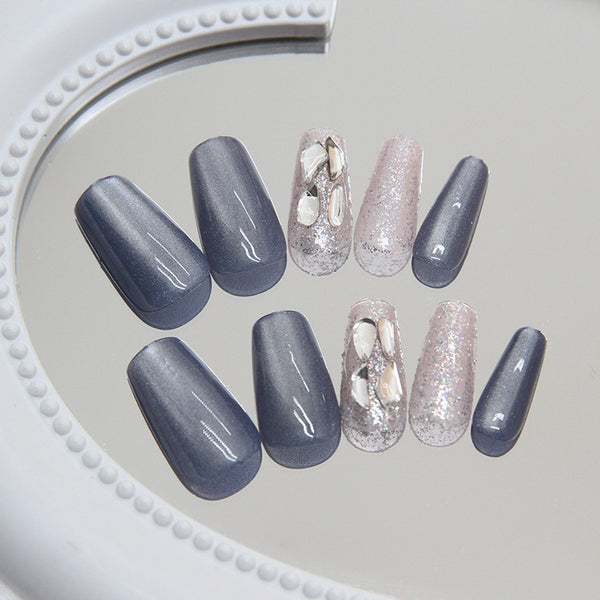 12 Sizes-24 Pcs Press On Nails MY047