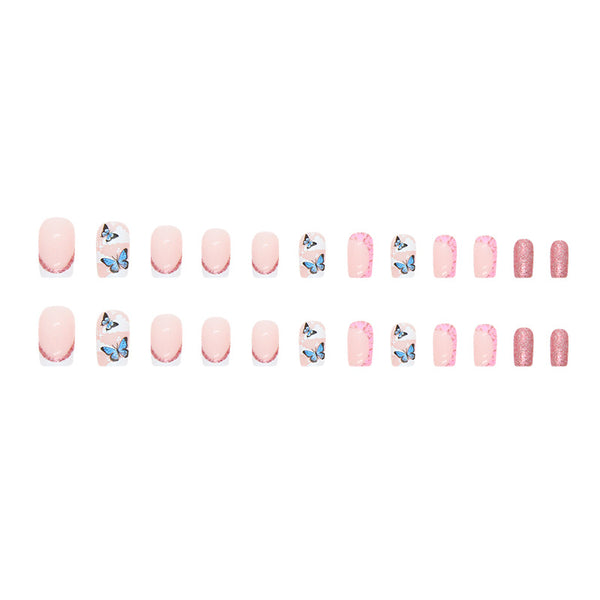 12 Sizes-24 Pcs Press On Nails W505