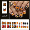 12 Sizes-24 Pcs Press On Nails C2020