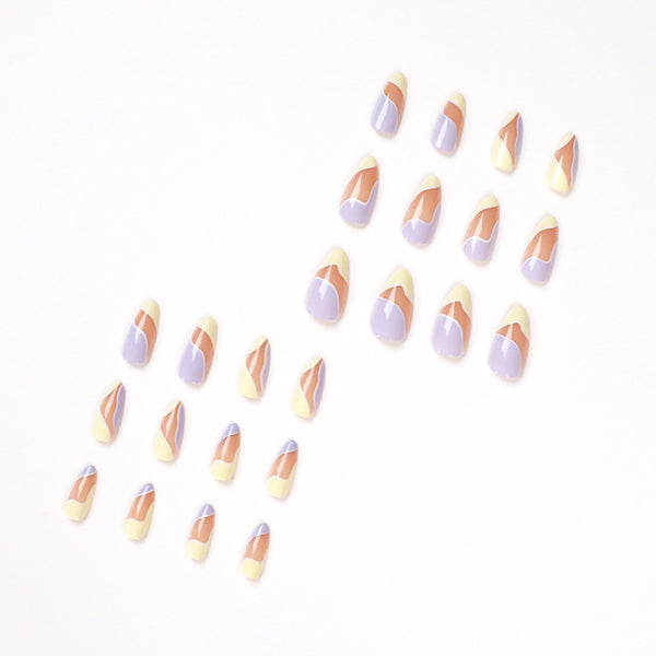12 Sizes-24 Pcs Press On Nails JP1510