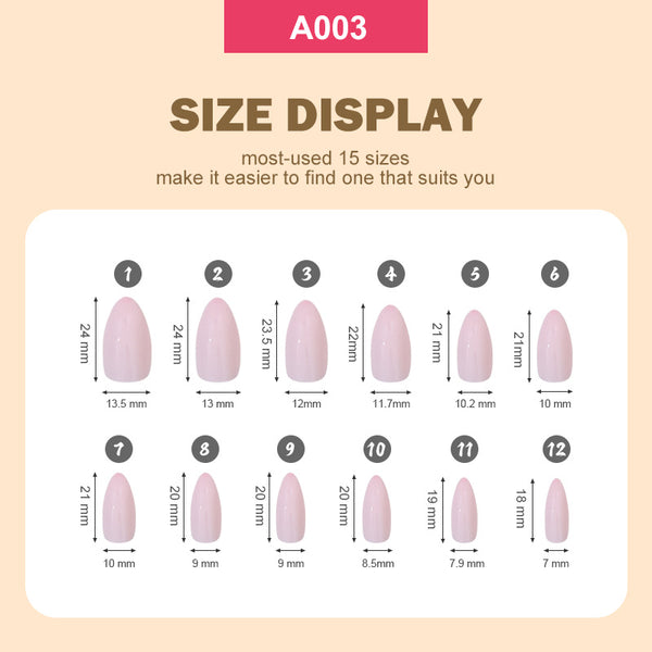 288 Pcs Press On Nails A005