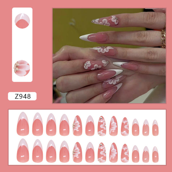 12 Sizes-24 Pcs Press On Nails Z948