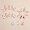 12 Sizes-24 Pcs Press On Nails Z797