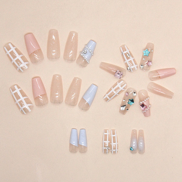 12 Sizes-24 Pcs Press On Nails Z797
