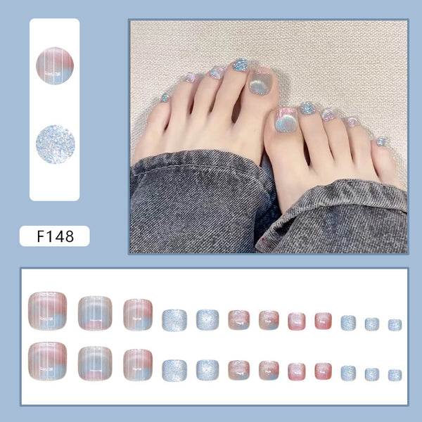 12 Sizes-24 Pcs Press On Nails F148