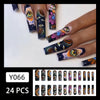12 Sizes-24 Pcs Press On Nails Y066