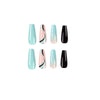 Blue Glossy Long Ombre Press on Nails