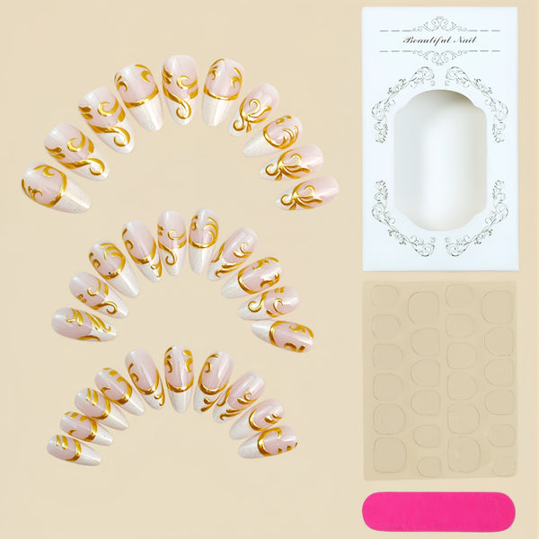 15 Sizes-30 Pcs Press On Nails Y2032