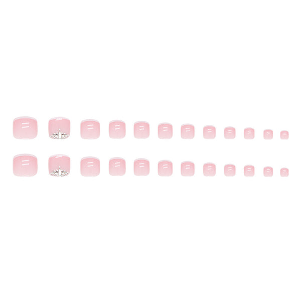 12 Sizes-24 Pcs Press On Nails F093