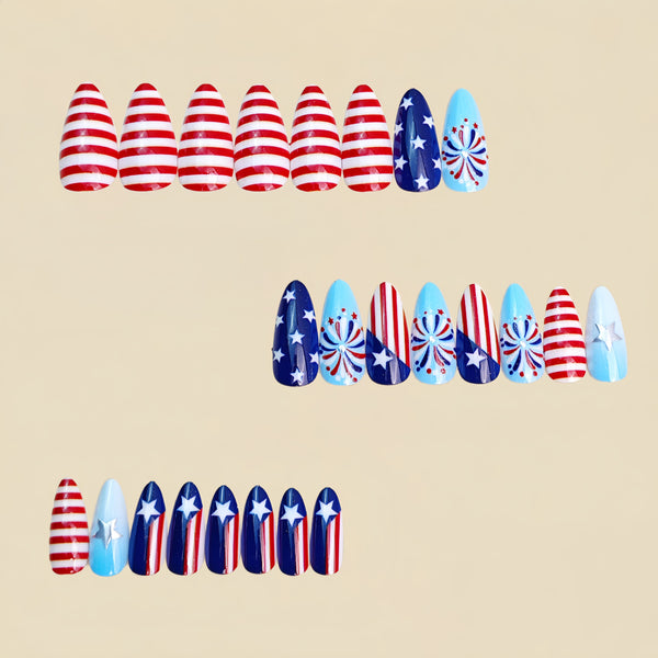 12 Sizes-24 Pcs Press On Nails Y1984