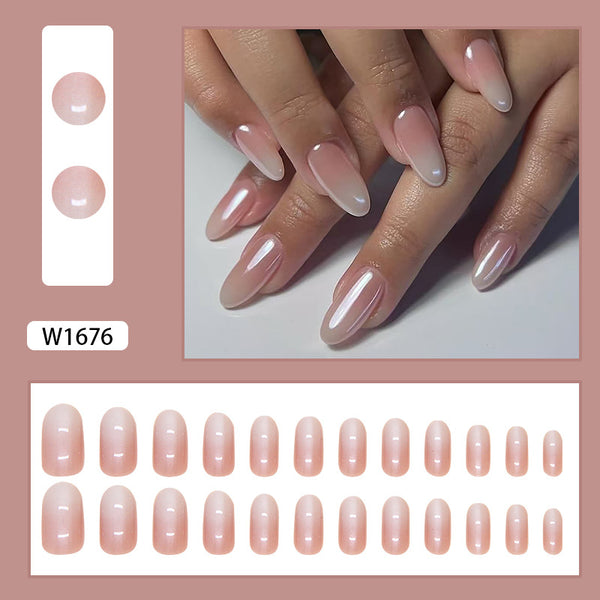 12 Sizes-24 Pcs Press On Nails W1676