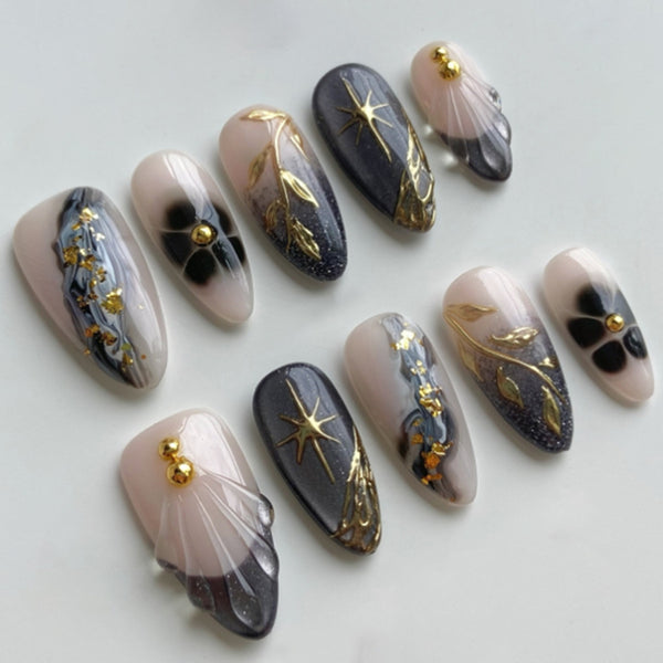 12 Sizes-24 PcsPress On Nails Z1165