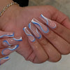12 Sizes-24 Pcs Press On Nails JP1094