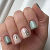 Glossy Short Square Press on Nails - W573