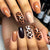 12 Sizes-24 Pcs Press On Nails W1853