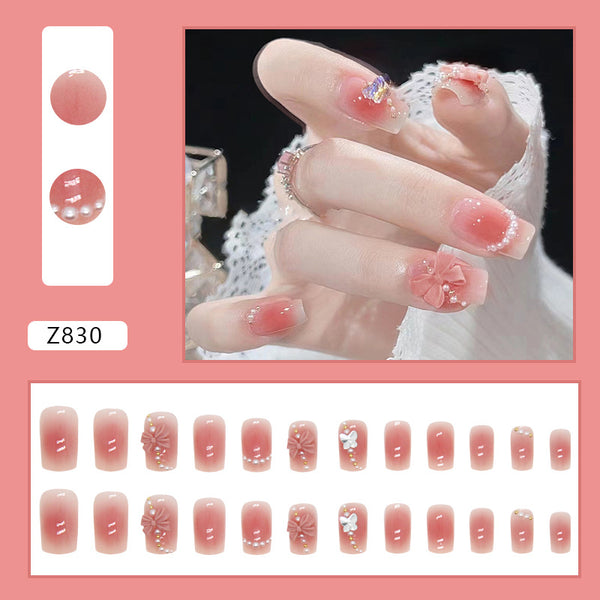 12 Sizes-24 Pcs Press On Nails Z830