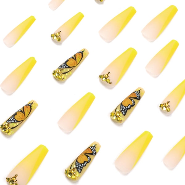 12 Sizes-24 Pcs Press On Nails JP1841