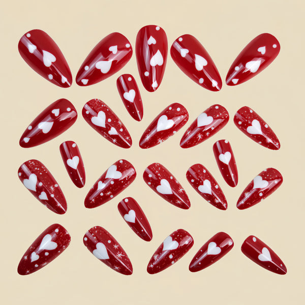 12 Sizes-24 Pcs Press On Nails Y1664
