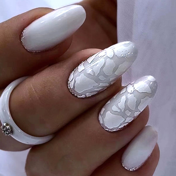 12 Sizes-24 Pcs Press On Nails W1321