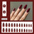12 Sizes-24 Pcs Press On Nails W1990