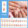 12 Sizes-24 Pcs Press On Nails C1683