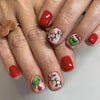 12 Sizes-24 Pcs Press On Nails C212