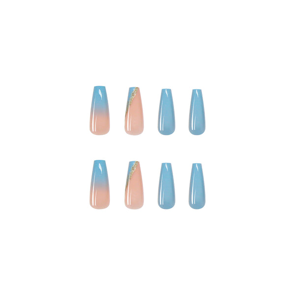 12 Sizes-24 Pcs Press On Nails Z157