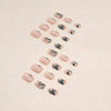 12 Sizes-24 Pcs Press On Nails W633