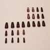 12 Sizes-24 Pcs Press On Nails W1826