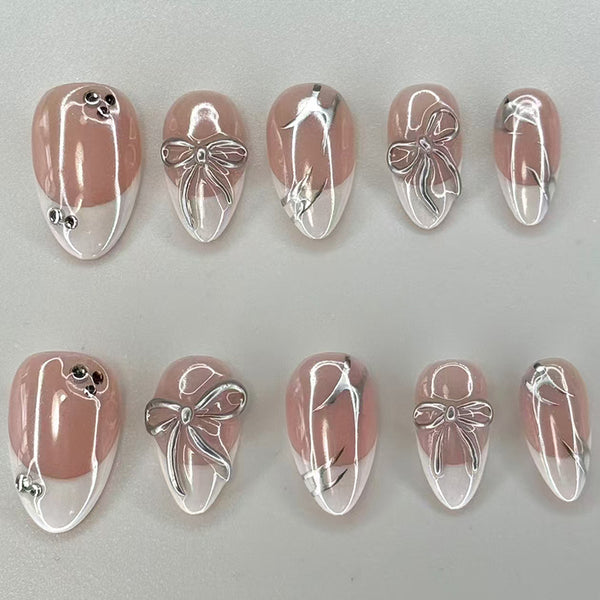 12 Sizes-24 Pcs Press On Nails Z1097