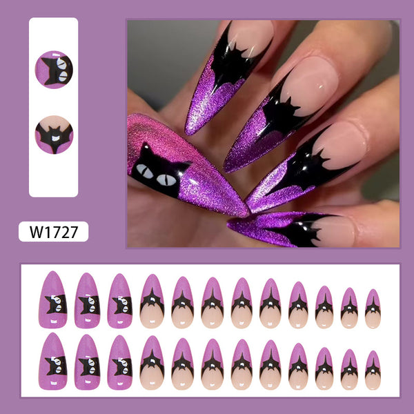 12 Sizes-24 Pcs Press On Nails W1727