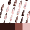 12 Sizes-24 Pcs Press On Nails JP3114