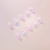 12 Sizes-24 Pcs Press On Nails S206