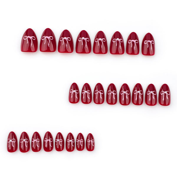 12 Sizes-24 Pcs Press On Nails JP3639