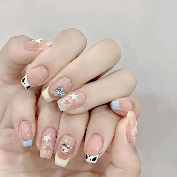 12 Sizes-24 Pcs Press On Nails Z811
