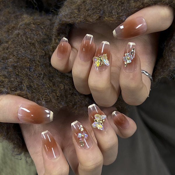 12 Sizes-24 Pcs Press On Nails JP2969
