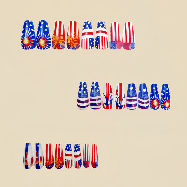12 Sizes-24 Pcs Press On Nails Y633
